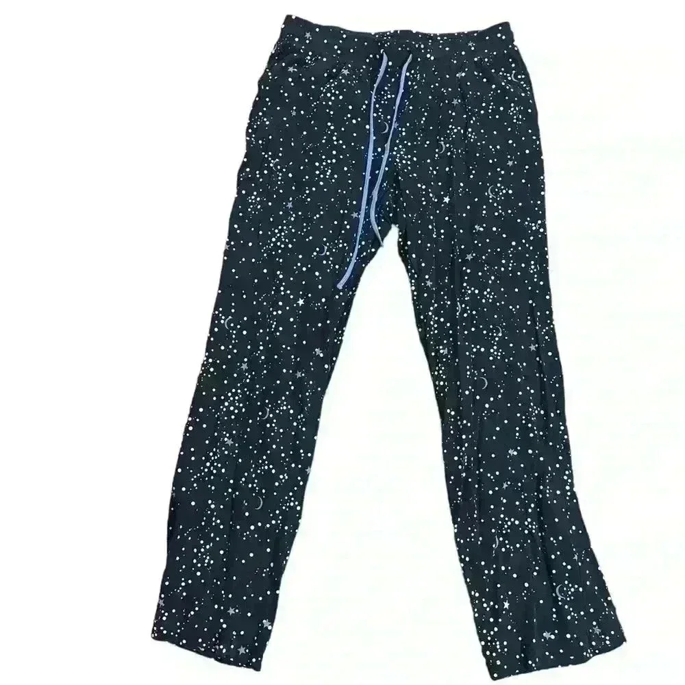 ANN TAYLOR SLEEP Pajama set Blue With Star And Moon - Size S Small p38 - Picture 3 of 6